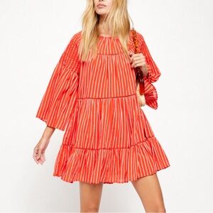 Free People Lola Embroidered Dress Size Large